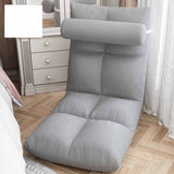 Floor Chair with Back Support Folding Sofa Chair Sleeper Bed Couch Recliner Floor Gaming Chair Meditation Chair for Adults Grey