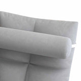 Floor Chair with Back Support Folding Sofa Chair Sleeper Bed Couch Recliner Floor Gaming Chair Meditation Chair for Adults Grey - Close-Up Angle
