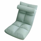 Floor Chair with Back Support Folding Sofa Chair Sleeper Bed Couch Recliner Floor Gaming Chair Meditation Chair for Adults Peacock Blue