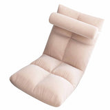 Floor Chair with Back Support Folding Sofa Chair Sleeper Bed Couch Recliner Floor Gaming Chair Meditation Chair for Adults Pink