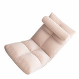 Floor Chair with Back Support Folding Sofa Chair Sleeper Bed Couch Recliner Floor Gaming Chair Meditation Chair for Adults Pink