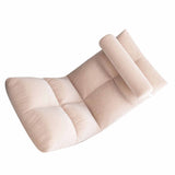 Floor Chair with Back Support Folding Sofa Chair Sleeper Bed Couch Recliner Floor Gaming Chair Meditation Chair for Adults Pink
