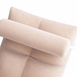 Floor Chair with Back Support Folding Sofa Chair Sleeper Bed Couch Recliner Floor Gaming Chair Meditation Chair for Adults Pink - Close-Up Angle