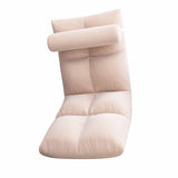 Floor Chair with Back Support Folding Sofa Chair Sleeper Bed Couch Recliner Floor Gaming Chair Meditation Chair for Adults Pink