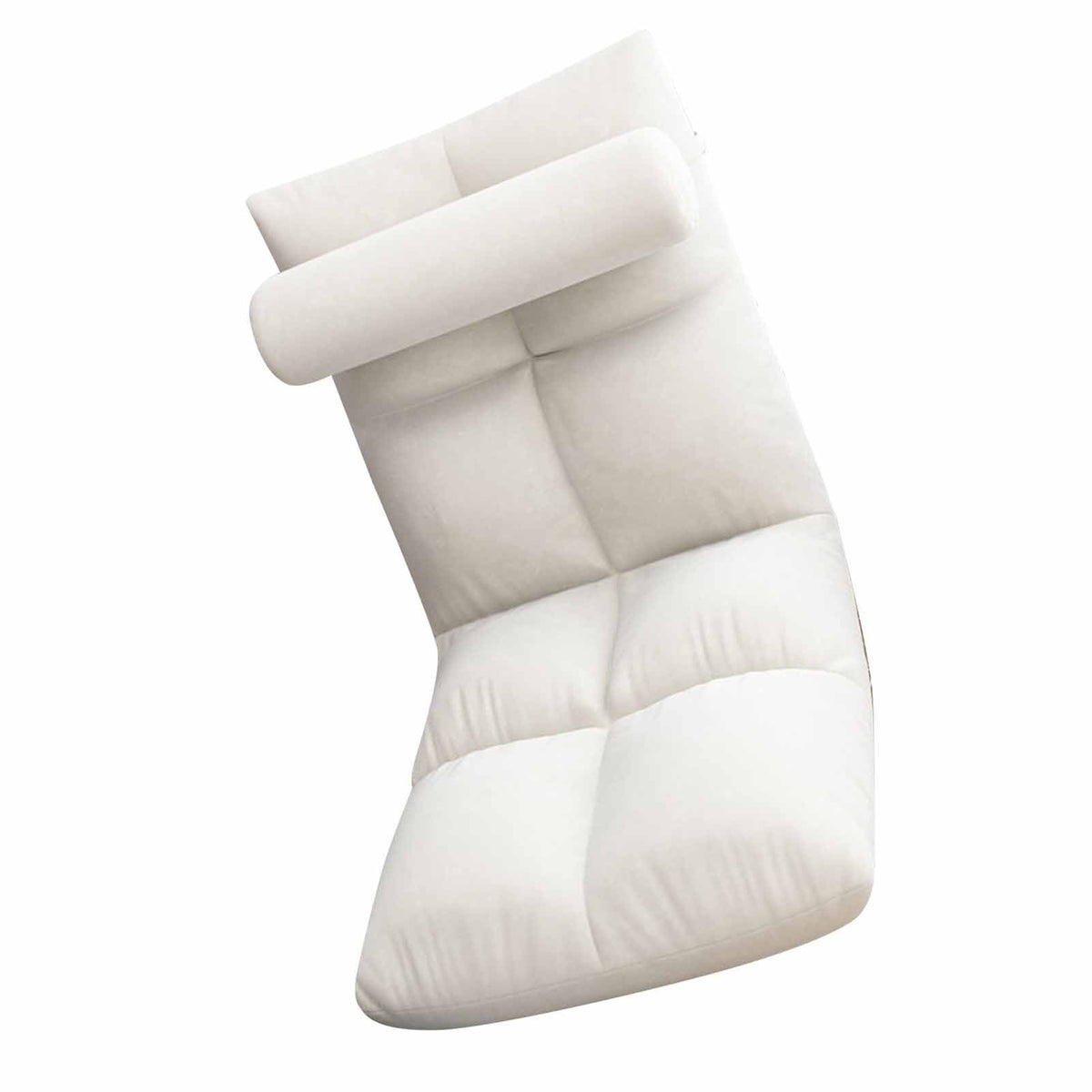 Floor Chair with Back Support Folding Sofa Chair Sleeper Bed Couch Recliner Floor Gaming Chair Meditation Chair for Adults White
