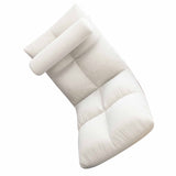 Floor Chair with Back Support Folding Sofa Chair Sleeper Bed Couch Recliner Floor Gaming Chair Meditation Chair for Adults White
