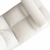 Floor Chair with Back Support Folding Sofa Chair Sleeper Bed Couch Recliner Floor Gaming Chair Meditation Chair for Adults White