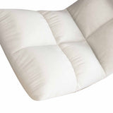 Floor Chair with Back Support Folding Sofa Chair Sleeper Bed Couch Recliner Floor Gaming Chair Meditation Chair for Adults White