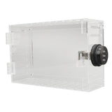 Thermostat Lock Box Universal Large Transparent Thermostat Protective Guard for Thermostat On Wall Coded Lock
