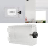 Thermostat Lock Box Universal Large Transparent Thermostat Protective Guard for Thermostat On Wall Coded Lock