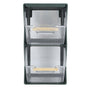 Tea Bag Storage Box Separate Storage Large Opening Beautiful Tea Bag Organizer for Capsules Coffee Tea Bags Green