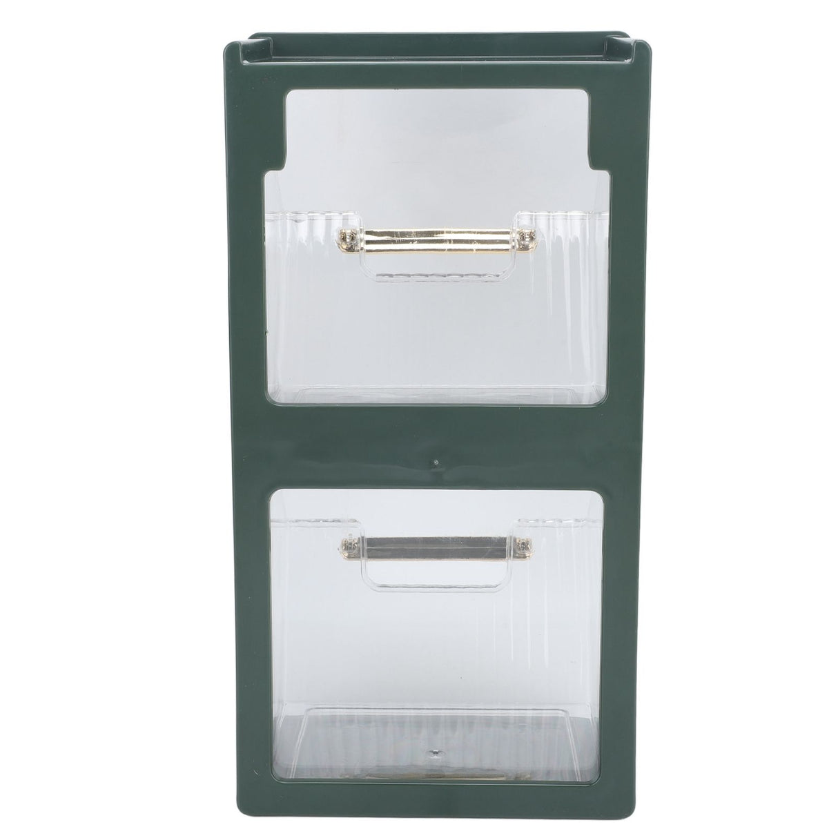 Tea Bag Storage Box Separate Storage Large Opening Beautiful Tea Bag Organizer for Capsules Coffee Tea Bags Green