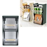 Tea Bag Storage Box Separate Storage Large Opening Beautiful Tea Bag Organizer for Capsules Coffee Tea Bags Green - Extra Image