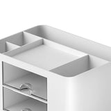 Desk Supplies Organizer Multifunctional Large Capacity Office Desk Organizer with Double Layer Drawer for Pen