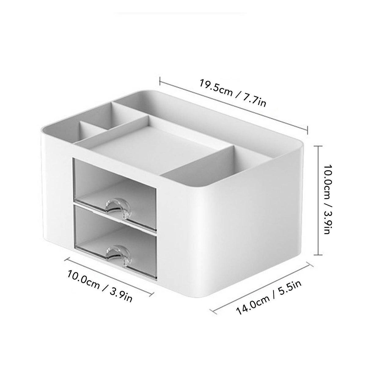 Desk Supplies Organizer Multifunctional Large Capacity Office Desk Organizer with Double Layer Drawer for Pen