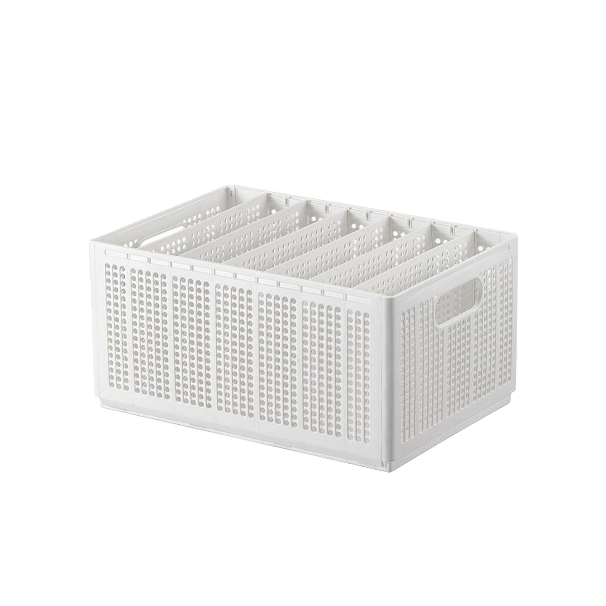 Closet Foldable Pants Storage Box Pure White Adjustable Dividers Rugged Divided Clothing Storage Boxes for Bedroom Wardrobe Large 7 Grids: 6 Baffles