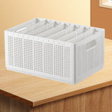 Closet Foldable Pants Storage Box Pure White Adjustable Dividers Rugged Divided Clothing Storage Boxes for Bedroom Wardrobe Large 7 Grids: 6 Baffles