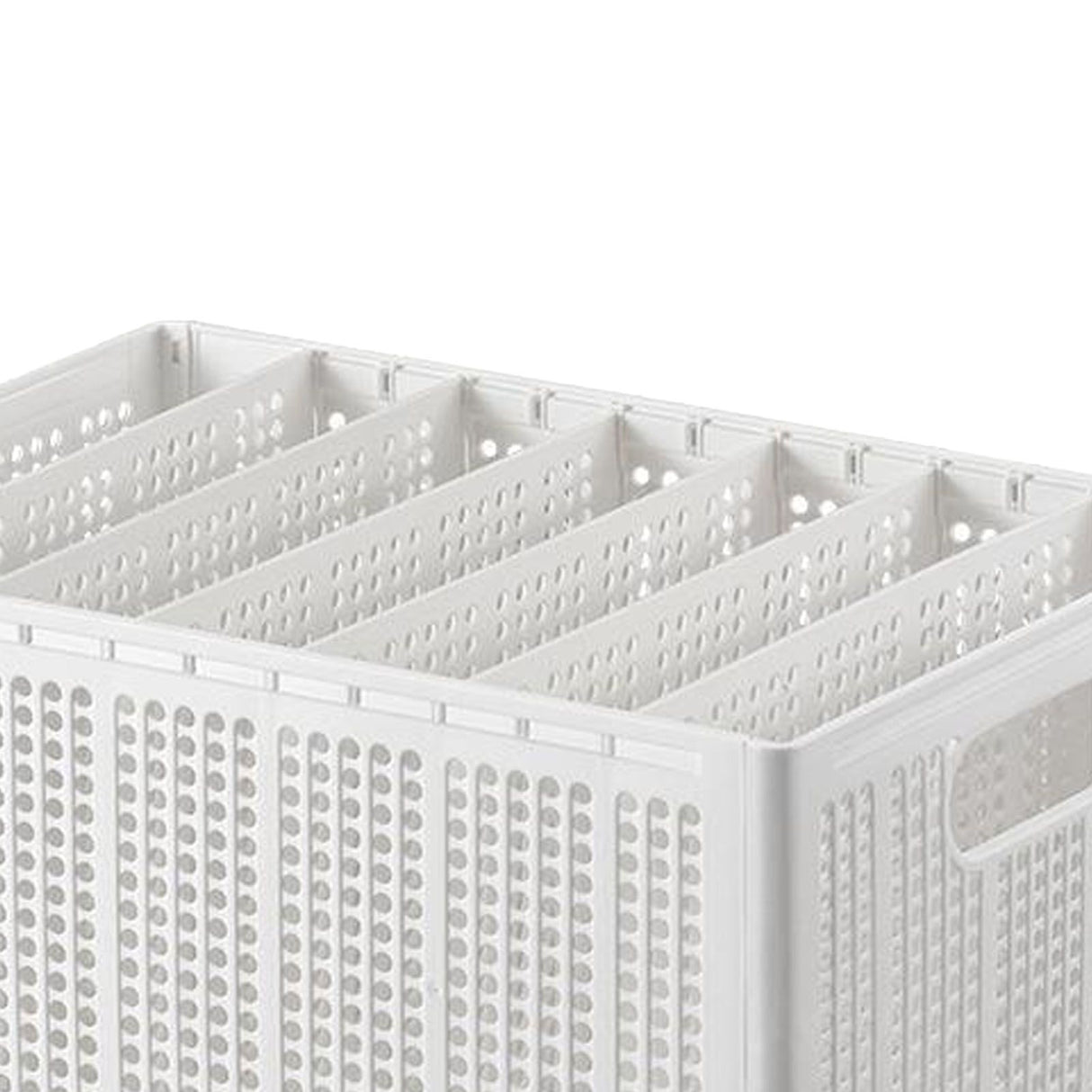 Closet Foldable Pants Storage Box Pure White Adjustable Dividers Rugged Divided Clothing Storage Boxes for Bedroom Wardrobe Large 7 Grids: 6 Baffles