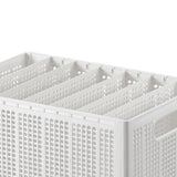 Closet Foldable Pants Storage Box Pure White Adjustable Dividers Rugged Divided Clothing Storage Boxes for Bedroom Wardrobe Large 7 Grids: 6 Baffles - Extra Image