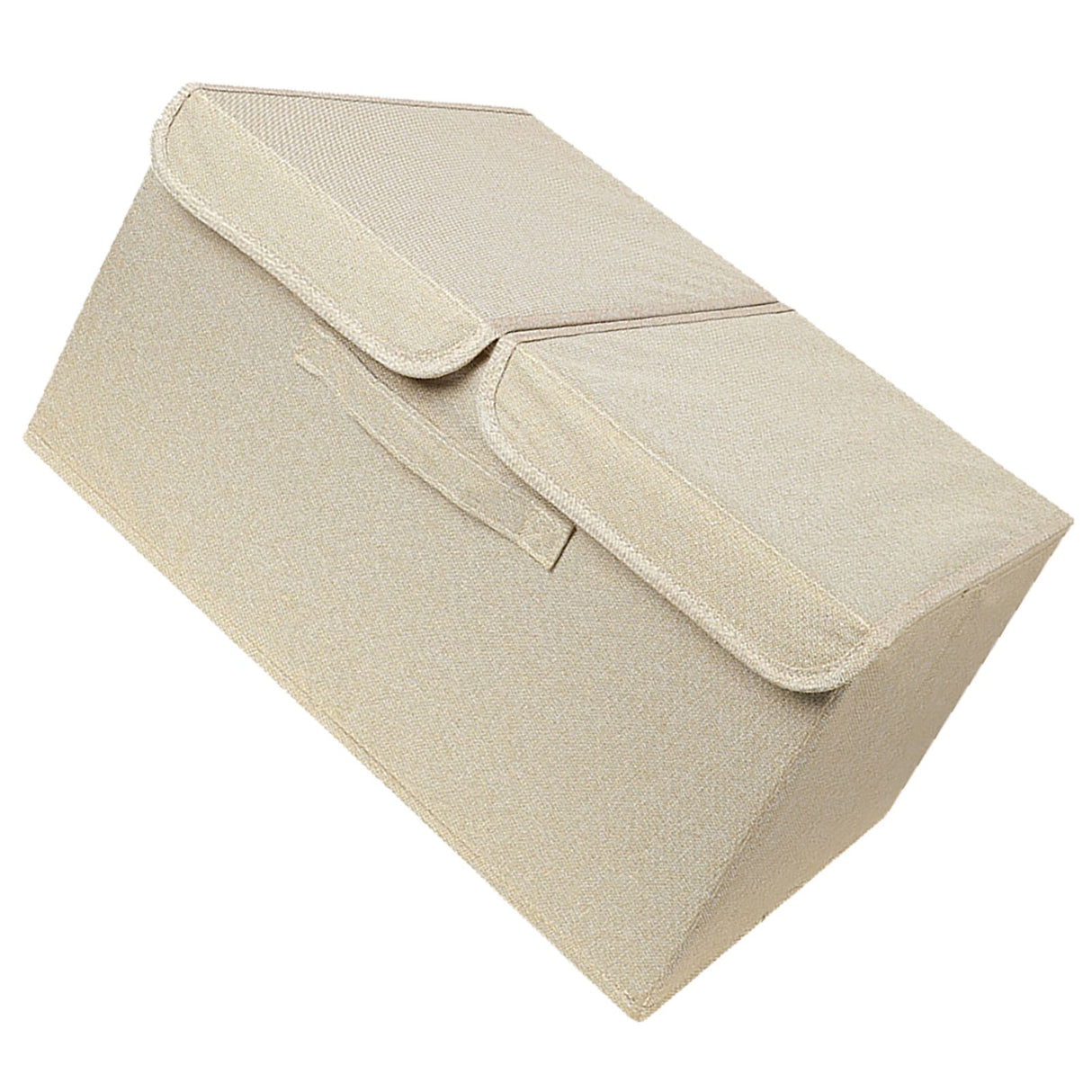 Underwear Socks Storage Organizer with Double Lid Foldable Thick Sock Underwear Storage Case for Socks Bras Ties Towels Khaki