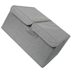 Underwear Socks Storage Organizer with Double Lid Foldable Thick Sock Underwear Storage Case for Socks Bras Ties Towels Dark Gray