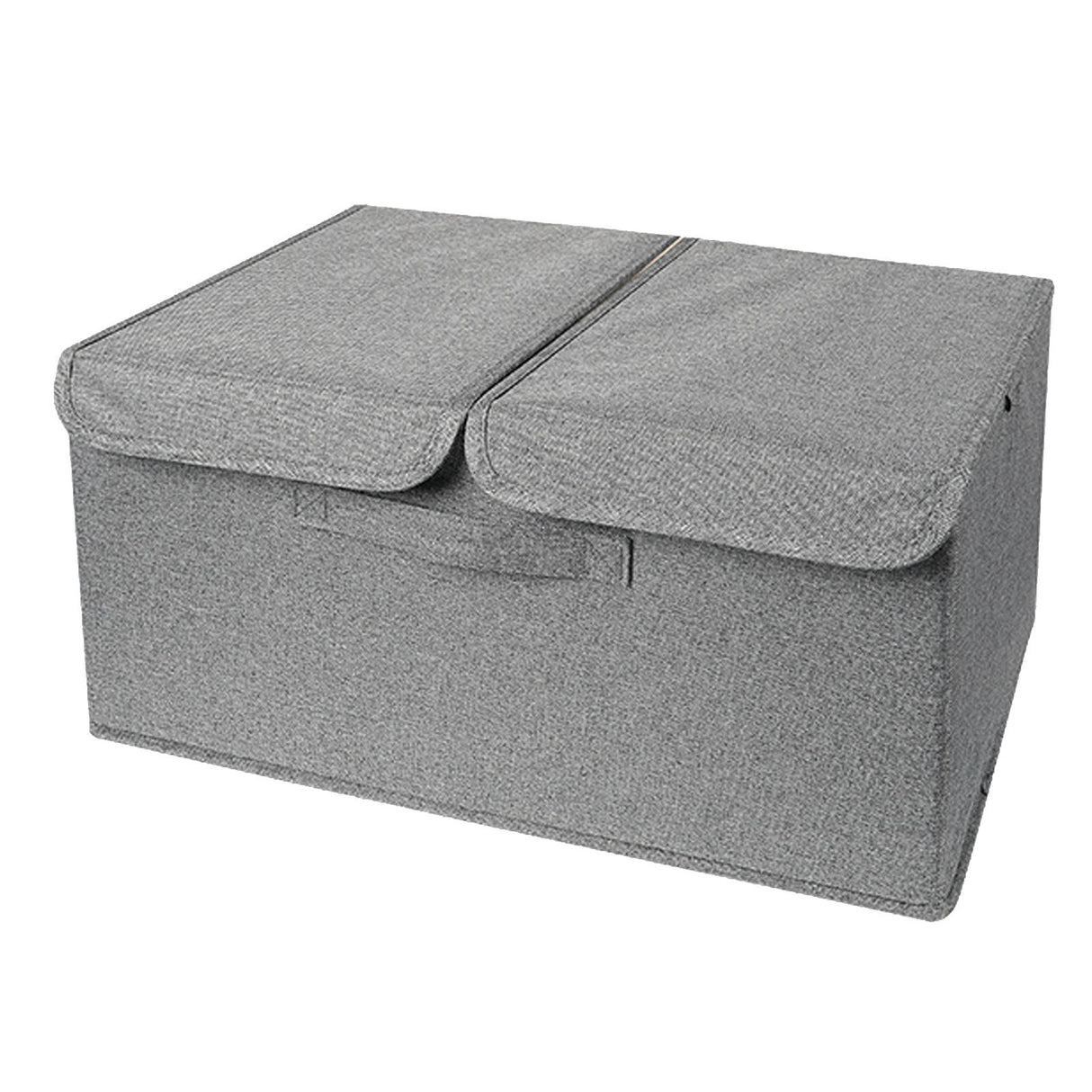 Underwear Socks Storage Organizer with Double Lid Foldable Thick Sock Underwear Storage Case for Socks Bras Ties Towels Dark Gray