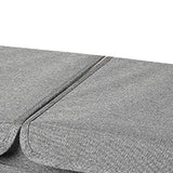 Underwear Socks Storage Organizer with Double Lid Foldable Thick Sock Underwear Storage Case for Socks Bras Ties Towels Dark Gray
