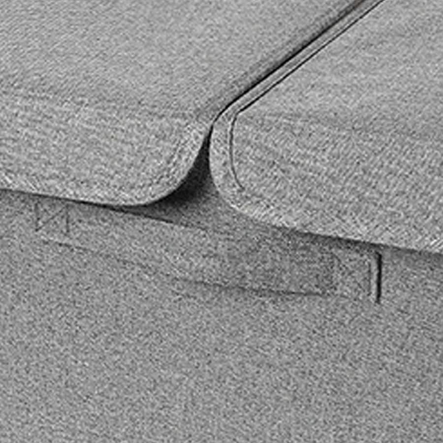 Underwear Socks Storage Organizer with Double Lid Foldable Thick Sock Underwear Storage Case for Socks Bras Ties Towels Dark Gray