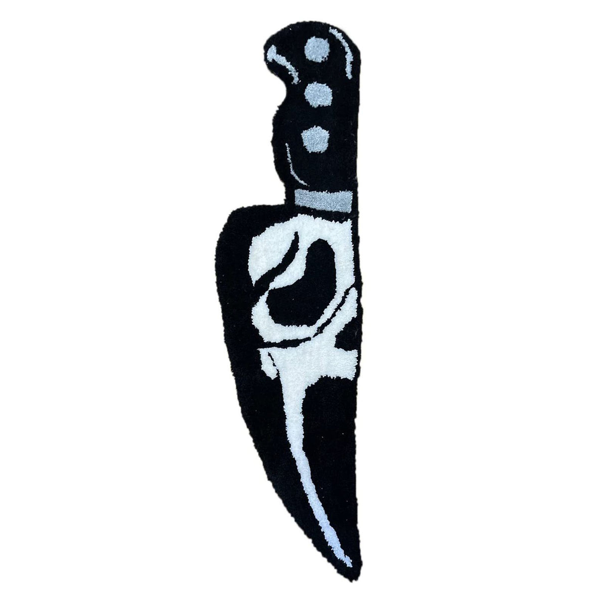 Skull Knife Carpet Horror Scary Scream Bedside Rug Wear Resistant Cashmere Home Welcome Decor 50.8CM