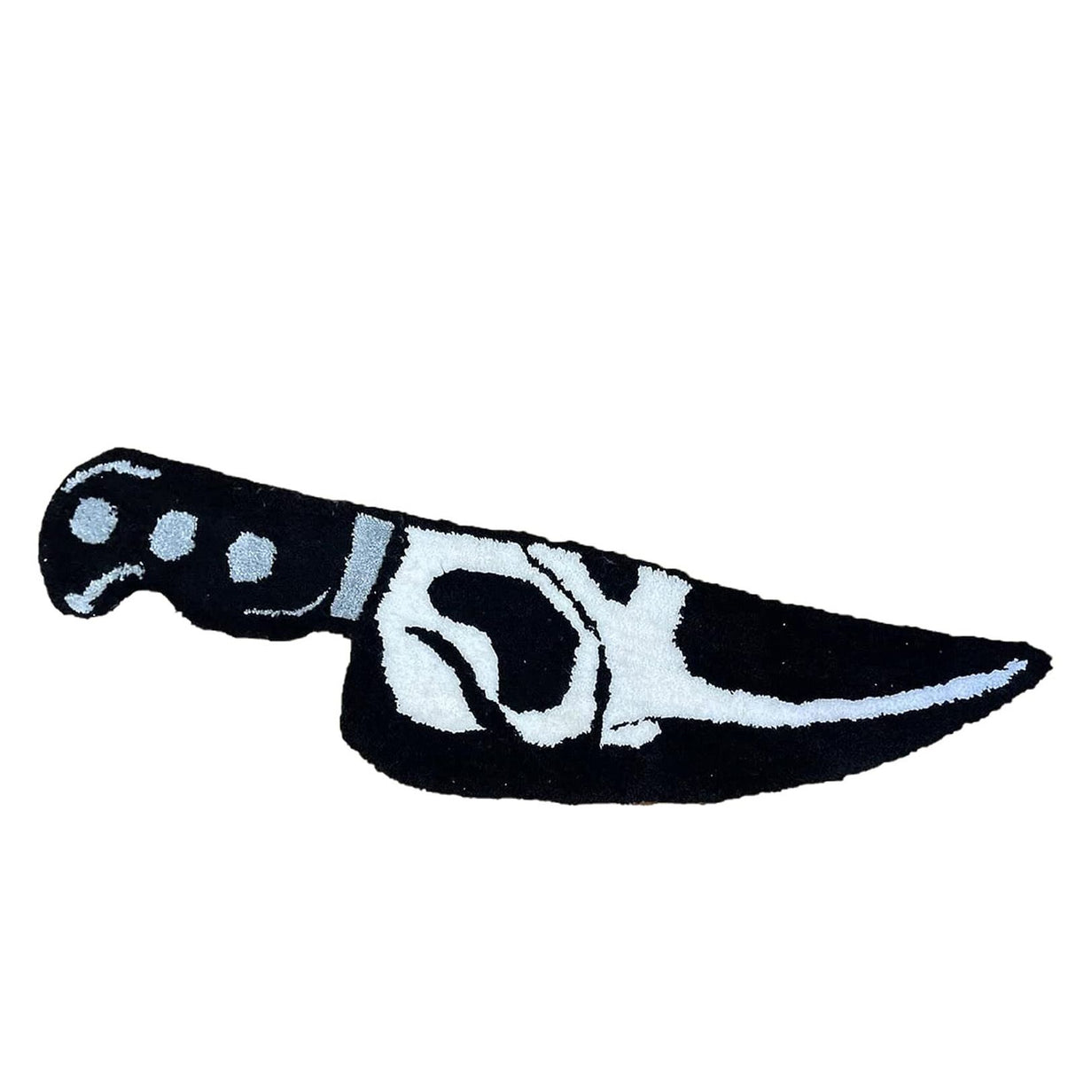 Skull Knife Carpet Horror Scary Scream Bedside Rug Wear Resistant Cashmere Home Welcome Decor 50.8CM