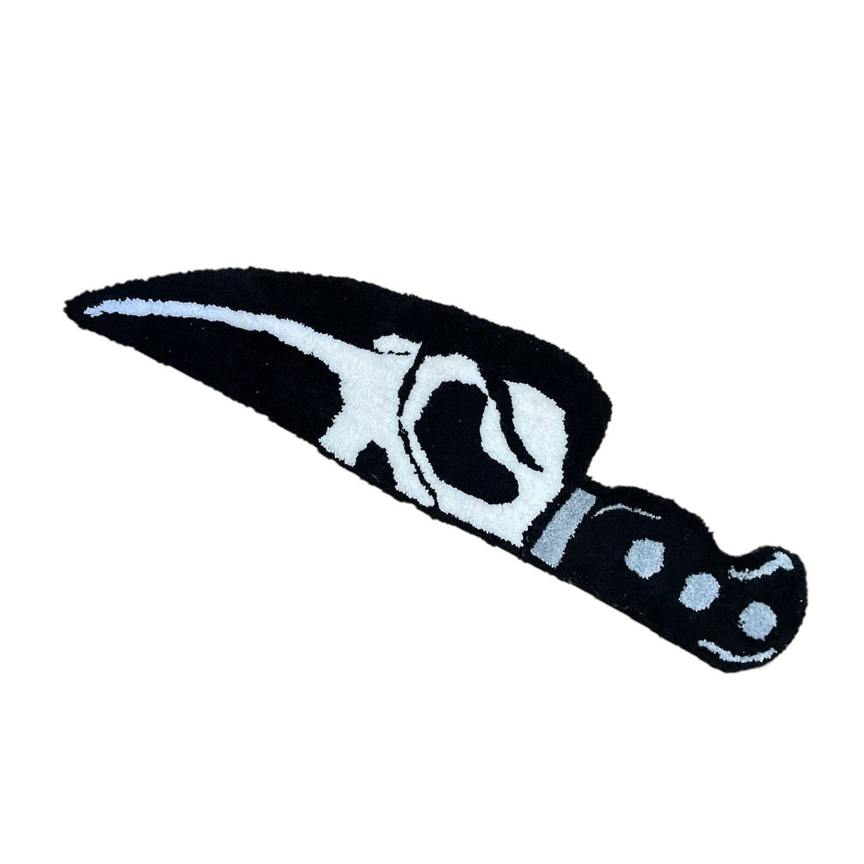 Skull Knife Carpet Horror Scary Scream Bedside Rug Wear Resistant Cashmere Home Welcome Decor 50.8CM