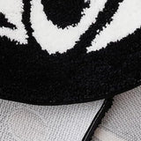 Skull Knife Carpet Horror Scary Scream Bedside Rug Wear Resistant Cashmere Home Welcome Decor 50.8CM
