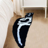 Skull Knife Carpet Horror Scary Scream Bedside Rug Wear Resistant Cashmere Home Welcome Decor 50.8CM - Extra Image