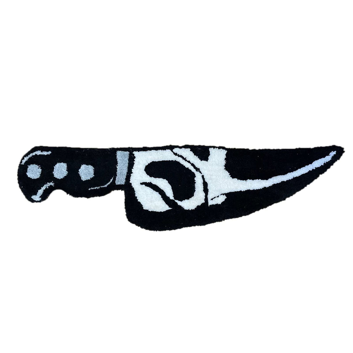 Skull Knife Carpet Horror Scary Scream Bedside Rug Wear Resistant Cashmere Home Welcome Decor 76.2CM