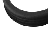 8PCS Luggage Suitcase Wheels Covers Noise Canceling Shock Absorbing Trolley Case Silicone Caster Protection Cover Black - Close-Up Angle