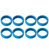 8PCS Luggage Suitcase Wheels Covers Noise Canceling Shock Absorbing Trolley Case Silicone Caster Protection Cover Blue