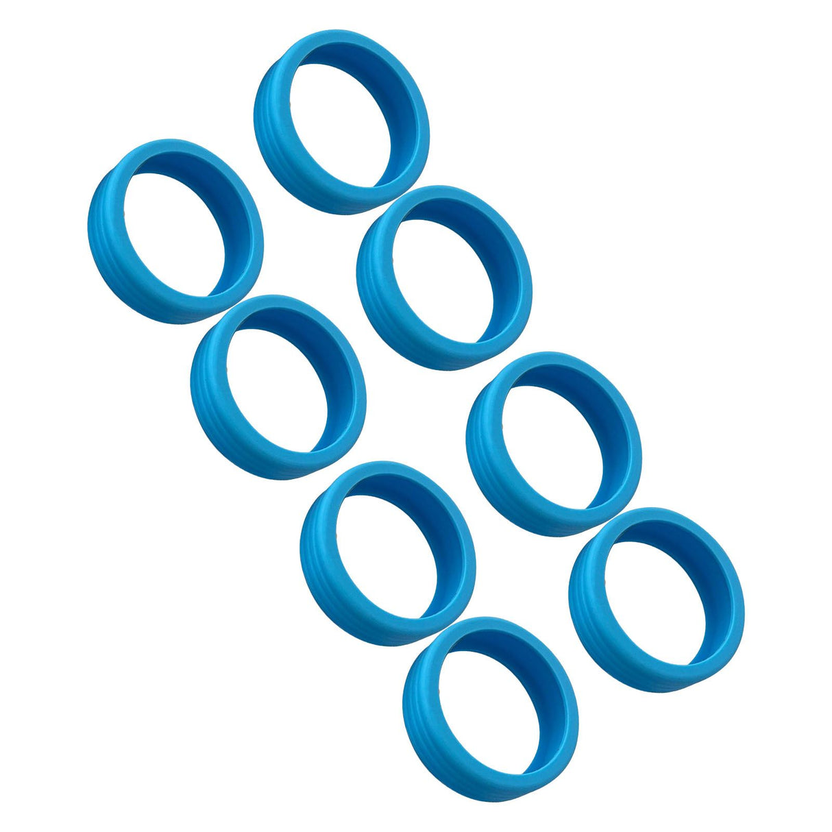 8PCS Luggage Suitcase Wheels Covers Noise Canceling Shock Absorbing Trolley Case Silicone Caster Protection Cover Blue