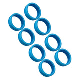 8PCS Luggage Suitcase Wheels Covers Noise Canceling Shock Absorbing Trolley Case Silicone Caster Protection Cover Blue