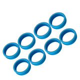 8PCS Luggage Suitcase Wheels Covers Noise Canceling Shock Absorbing Trolley Case Silicone Caster Protection Cover Blue