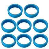 8PCS Luggage Suitcase Wheels Covers Noise Canceling Shock Absorbing Trolley Case Silicone Caster Protection Cover Blue