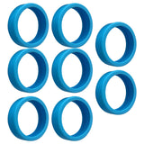 8PCS Luggage Suitcase Wheels Covers Noise Canceling Shock Absorbing Trolley Case Silicone Caster Protection Cover Blue