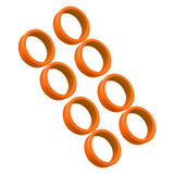 8PCS Luggage Suitcase Wheels Covers Noise Canceling Shock Absorbing Trolley Case Silicone Caster Protection Cover Orange
