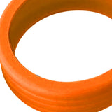 8PCS Luggage Suitcase Wheels Covers Noise Canceling Shock Absorbing Trolley Case Silicone Caster Protection Cover Orange