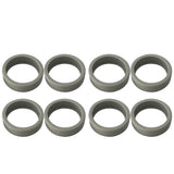 8PCS Luggage Suitcase Wheels Covers Noise Canceling Shock Absorbing Trolley Case Silicone Caster Protection Cover Light Gray