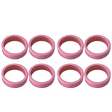 8PCS Luggage Suitcase Wheels Covers Noise Canceling Shock Absorbing Trolley Case Silicone Caster Protection Cover Pink