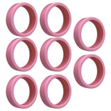 8PCS Luggage Suitcase Wheels Covers Noise Canceling Shock Absorbing Trolley Case Silicone Caster Protection Cover Pink - 45-Degree Angle