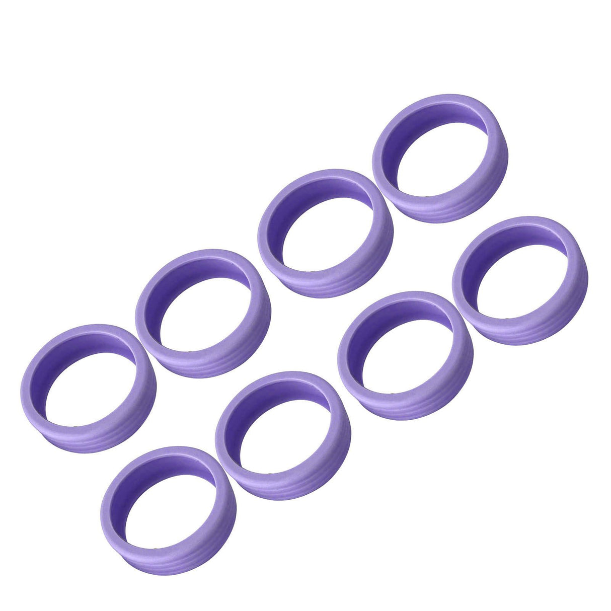 8PCS Luggage Suitcase Wheels Covers Noise Canceling Shock Absorbing Trolley Case Silicone Caster Protection Cover Purple