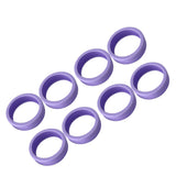 8PCS Luggage Suitcase Wheels Covers Noise Canceling Shock Absorbing Trolley Case Silicone Caster Protection Cover Purple - Side View