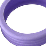 8PCS Luggage Suitcase Wheels Covers Noise Canceling Shock Absorbing Trolley Case Silicone Caster Protection Cover Purple - Low Angle