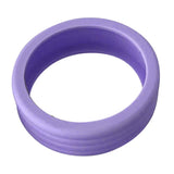 8PCS Luggage Suitcase Wheels Covers Noise Canceling Shock Absorbing Trolley Case Silicone Caster Protection Cover Purple - Extra Image